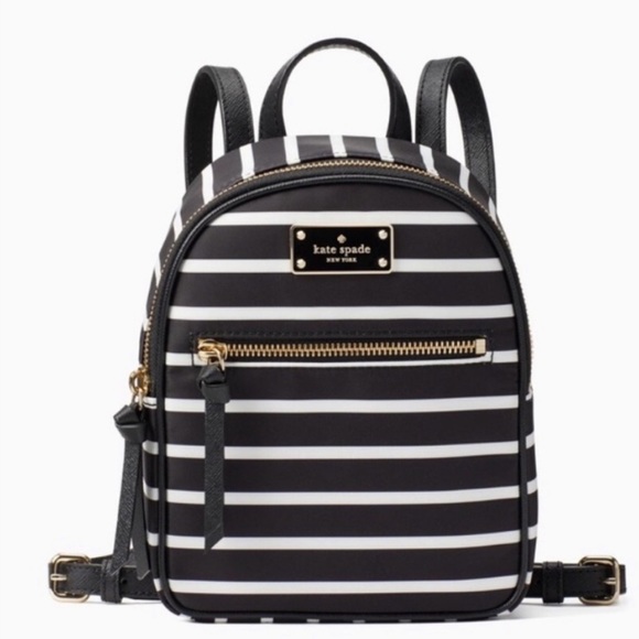 Kate Spade Backpack Mini Bradley Stripe - Picture 2 of 7